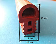 Уплотнитель силиконовый 16х25 мм