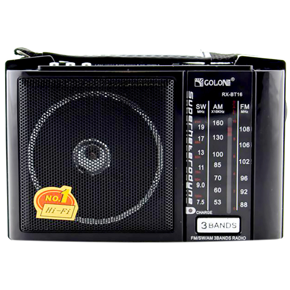 Радіоприймач з блютузом -GOLON RX-16BT (USB+SD) / 15BT