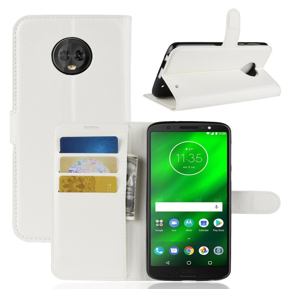 Чохол-книжка Litchie Wallet для Motorola Moto G6 Plus XT1926 Білий