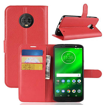 Чохол-книжка Litchie Wallet для Motorola Moto G6 Plus XT1926 Червоний