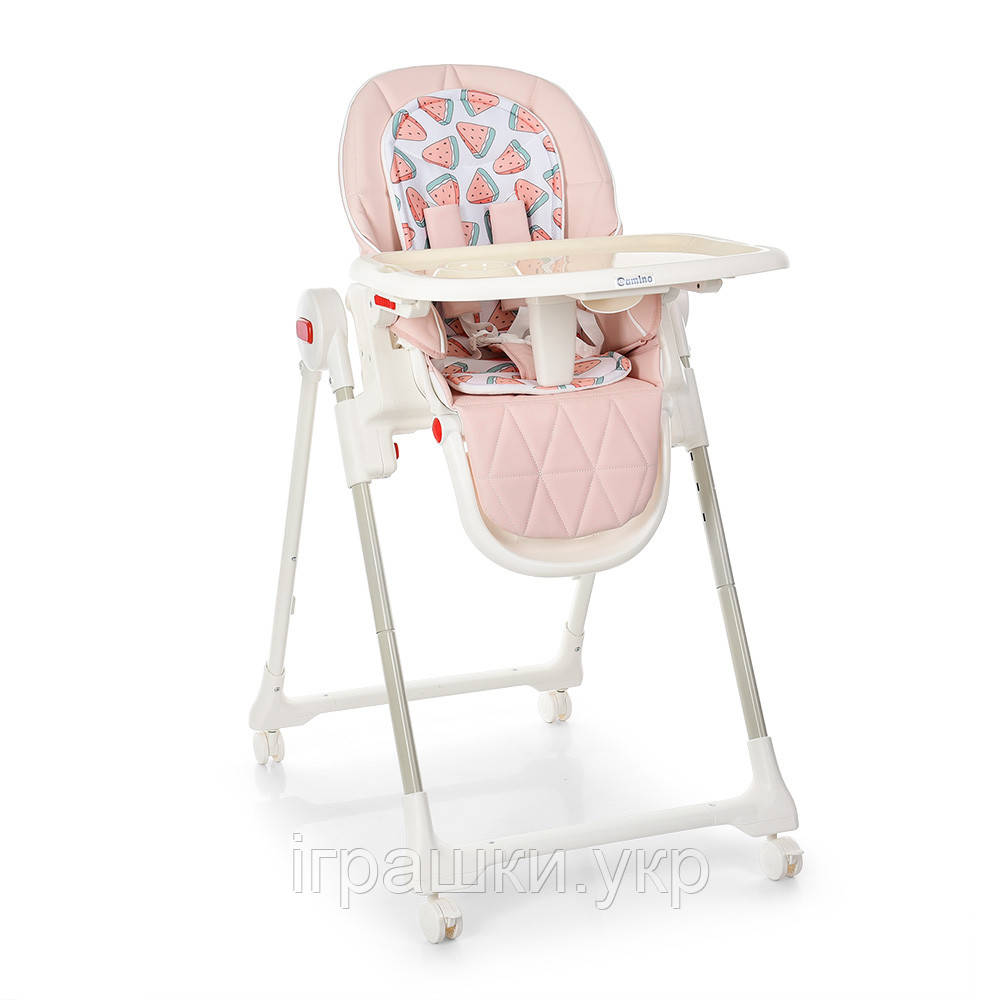 Стільчик-трансформер для годування El Camino ME 1037 CRYSTAL Watermelon Pink