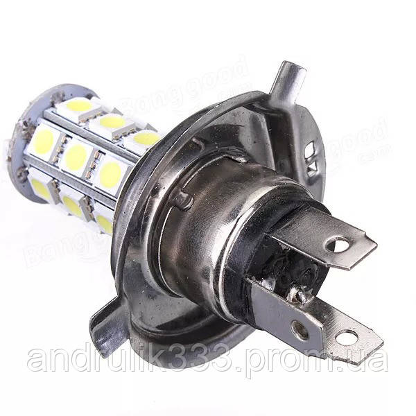 24V H4 27SMD 5050 белый 60/280Lm - фото 3 - id-p929363468