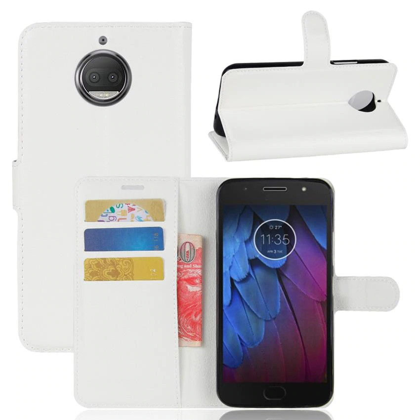 Чохол-книжка Litchie Wallet для Motorola Moto G5s Plus XT1805 Білий