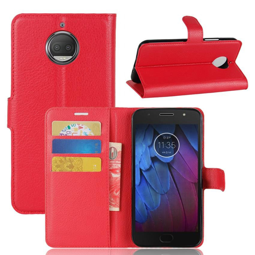 Чохол-книжка Litchie Wallet для Motorola Moto G5s Plus XT1805 Червоний