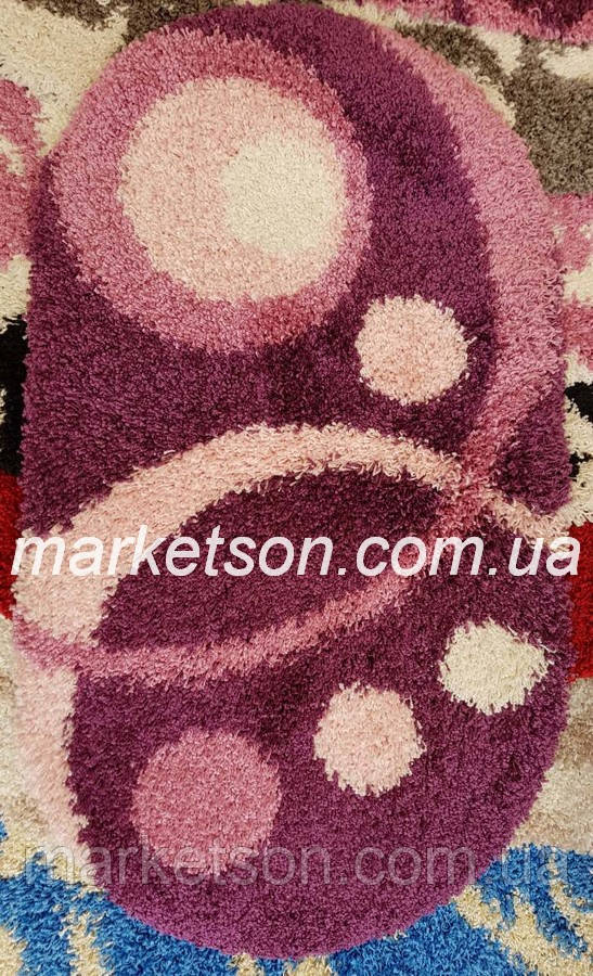 Килимок Shaggy 0,8х1,5 м. пухнастий із довгим ворсом. Туреччина.