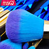 Набір кистей для макіяжу професійний MSQ Professional makeup brush set Mermaid градієнт (10шт), фото 2