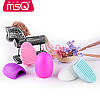 Силіконова щіточка для чистки пензликів MSQ Silicone Egg Brush фуксія, фото 2