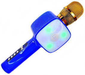 WSTER L20 бездротовий стереокаре мікрофон зі світломузкою Синій