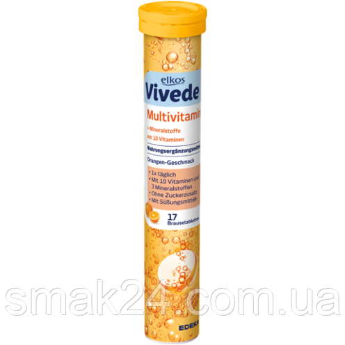 Витамины шипучие Мультивитамин Edeka Elkos Vivede Multivitamin Германия ...