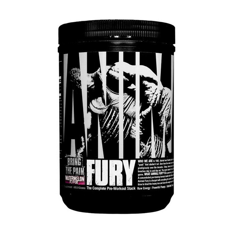 Предтренік Universal Animal FURY (481 г) юніверсал енімал фури green apple