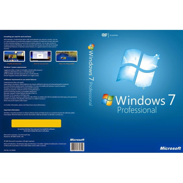 Microsoft Windows 7 Профессиональная OA DELL OEM (0J5VWM) лицензия - фото 2 - id-p929439912