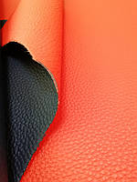 Натуральная итальянская двухсторонняя (дабл-фейс) кожа Флотар 1.8мм. Красно-синяя.