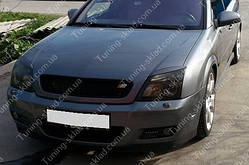 Вії на фари Opel Vectra C дорестайлінг (накладки передніх фар Опель Вектра С)