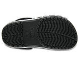Крокси дитячі сабо Боябенд оригінал/Crocs Kids Bayaband Clog (205100), Чорні 28, фото 6