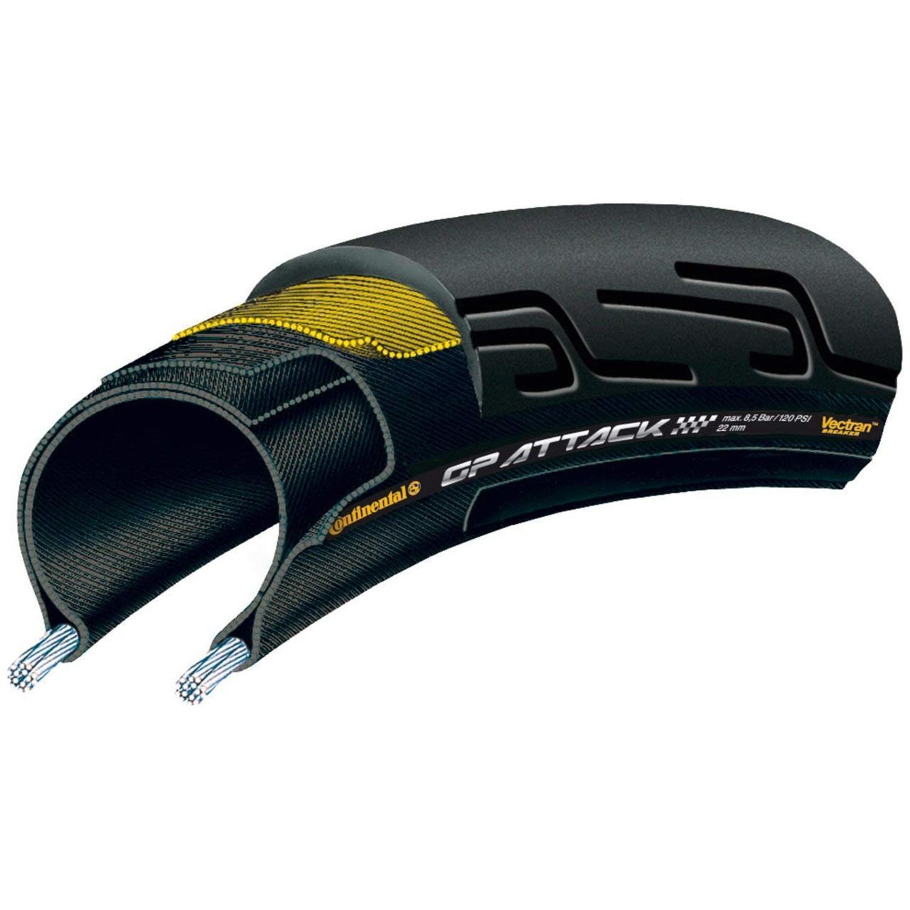 Покришка Continental Grand Prix Attack II Front 28"x1.75, 700 x 22C, Фолдинг