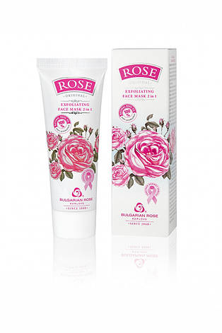 Ексфолююча маска для обличчя Rose Original 2 в 1 від Bulgarian Rose 75 мл, фото 1