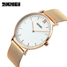 Оригінальні класичні жіночі годинники Skmei (Скмей)1182 Cruize Gold II, фото 3