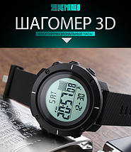 Спортивні чоловічі годинники з крокоміром Skmei (Скмей)1215 Dekker, фото 2