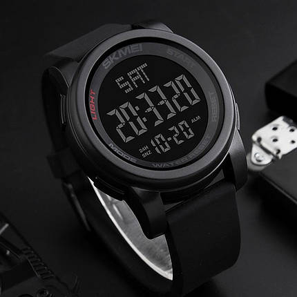 Спортивні чоловічі годинники Skmei 1257 Army Black, фото 2