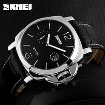 Класичні чоловічі годинники Skmei (Скмей)1124/PANERAI II, фото 3