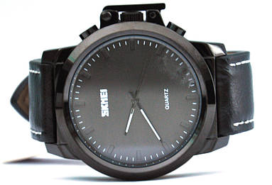 Чоловічий стильний годинник Skmei (Скмей) 1208 Black