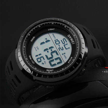 Cпортивний чоловічий годинник Skmei 1167 Tactic Black, фото 2