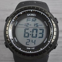 Cпортивний чоловічий годинник Skmei 1167 Tactic Black, фото 3