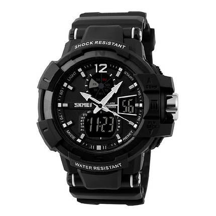Спортивні чоловічі годинники Skmei(Скмей) 1040 Black, фото 2