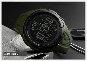 Спортивні чоловічі годинники !Skmei(Скмей) 1326 Army Green, фото 3