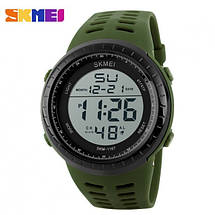 Спортивні чоловічі годинники Skmei(Скмей) 1167 Tactic Green, фото 2