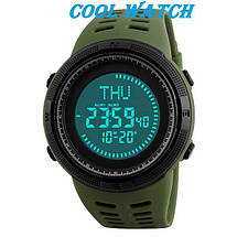 СПОРТИВНІ ГОДИННИК З КОМПАСОМ SKMEI(СКМЕЙ)1254 COMPASS Green, фото 2