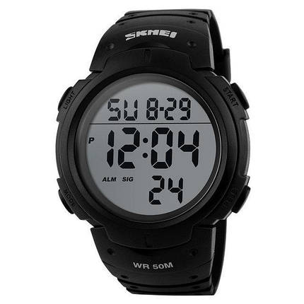 Спортивні чоловічі годинники Skmei (Скмей) 1068 Black, фото 2