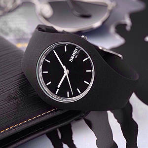ОРИГІНАЛЬНІ ЖІНОЧІ ГОДИ SKMEI (СКМЕЙ) 9068 RUBBER Black