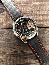 Класичні чоловічі годинники Skmei (Скмей) 9106 SPIDERI Red, фото 3