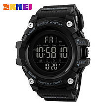 Оригінальні спортивні чоловічі годинники SKMEI (СКМЕЙ) 1384 Black / Blue, фото 2