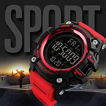 Оригінальні спортивні чоловічі годинники SKMEI (СКМЕЙ) 1384 Red, фото 3