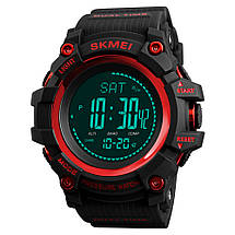 Годинник SKMEI (Скмей)1358 Red PROCESSOR з крокоміром і барометром, фото 2
