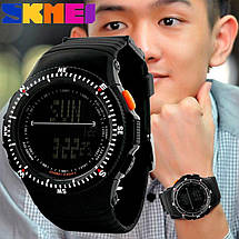 Спортивні чоловічі годинники Skmei (Скмей) 0989 Black, фото 2