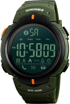 Спортивні чоловічі годинники Skmei(Скмей) 1301 Army green, фото 2