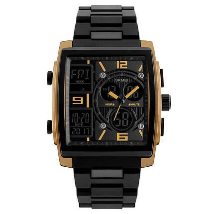 ОРИГІНАЛЬНІ СПОРТИВНІ ЧОЛОВІЧІ ГОДИННИКИ SKMEI (СКМЕЙ) Durable 1274 Gold, фото 2
