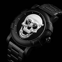 Оригінальні годинник Skmei (Скмей) Skull Black-Silver 9178, фото 3