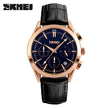 Оригінальні класичні годинник Skmei(Скмей) Prestige 9127 Black, фото 2
