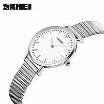 Оригінальні класичні жіночі годинники Skmei (Скмей)1185 Silver, фото 2