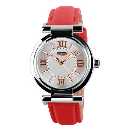 Оригінальні жіночі годинники SKMEI (СКМЕЙ) Elegant 9075 Red, фото 2