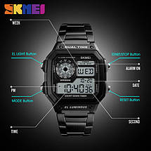 Класичні годинник Skmei(Скмей) Ripple Black 1335, фото 3