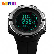Спортивні чоловічі годинник з компасом Skmei(Скмей) 1294 COMPASS Black, фото 2