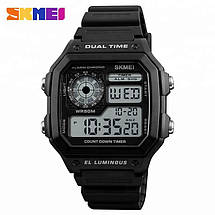 Оригінальні чоловічі годинники Skmei(Скмей) Black 1299, фото 3