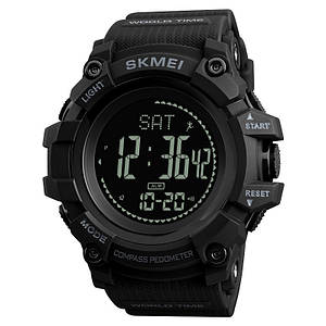 Cпортивний годинник з компасом Skmei (Скмей)1356 Compass Black