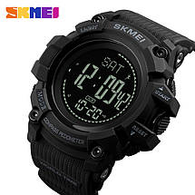 Спортивні годинник з компасом Skmei (Скмей)1356 Compass Black, фото 2