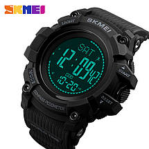 Спортивні годинник з компасом Skmei (Скмей)1356 Compass Black, фото 3